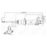 Стойка амортизатора передняя NISSAN MARCH/MICRA/CUBE 92-02 слева SAT 1422815395 ST5430341B25 ZC1 DSG3