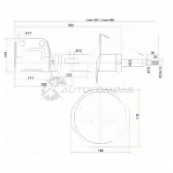 Стойка амортизатора передняя Toyota AVENSIS 03-08 слева SAT 38G KEY6 ST4852009A70 1422828303