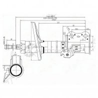 Стойка амортизатора передняя Toyota CARINA/CALDINA/CORONA 92-02 слева SAT 7I2 RDI 1422828305 ST4852029205