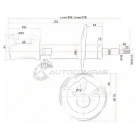 Стойка амортизатора передняя Toyota COROLLA AXIO/FIELDER 06- справа SAT RC S1A7 1422828326 ST4851080343