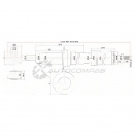 Стойка амортизатора передняя Toyota LAND CRUISER 200 07- слева=справа SAT 1422828340 ST4851069395 DL 15C