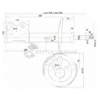 Стойка амортизатора передняя Toyota PRIUS 03- слева SAT WKX HR 1422828345 ST4852049575