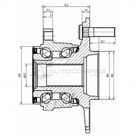 Ступица с подшипником задняя HONDA CR-V RE 4WD SAT B4 2J4 1422803930 ST42200STK951