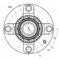 Ступица с подшипником задняя HYUNDAI ELANTRA 00-06 (4*114.3) SAT ST527102D000 E0S4 4 1422806360