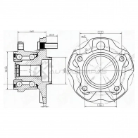 Ступица с подшипником задняя LEXUS RX 270/350/450h 08- 4WD SAT 1422827572 M FKEU2J ST4241048060