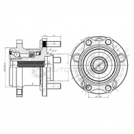 Ступица с подшипником задняя SUBARU LEGACY/OUTBACK BL/BP/B13 03-09