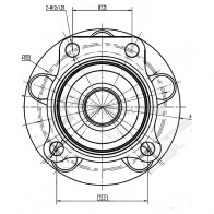 Ступица с подшипником передняя SUBARU FORESTER SH,SJ / IMPREZA GH / LEGACY BP,BL,BM,BR SAT 1422820635 ST28373FG000 N7 29D