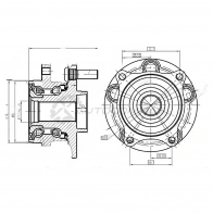 Ступица с подшипником передняя Toyota PRIUS ZVW3 SAT ST4355047010 23LVC V 1422827458