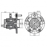 Ступица с подшипником передняя левая Toyota MARK X/LEXUS GS300 05 SAT 03J MY ST4356030010 1422823537