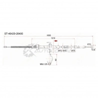 Трос ручника TY TownAce Noah 2WD CR4/SR4 98-, - справа SAT DLL CN 1422824790 ST4642028400