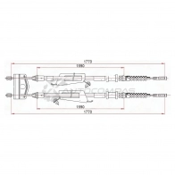 Трос ручника FORD C-MAX 03-04/ FOCUS 99-05 SAT ST520067 1440990746 G60V 3D