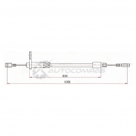 Трос ручника MERCEDES E-CLASS слева 95-02 SAT ST520071 1440990765 9UJXKF F