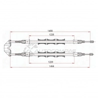 Трос ручника OPEL VECTRA B 95-02 SAT 0PFP D10 1440990789 ST520048