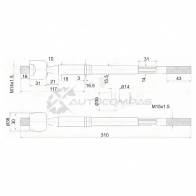 Рулевая тяга Toyota NOAH 2WD 01 SAT 4WT4M9 6 ST4550380003 1422823265