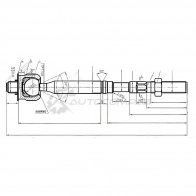 Рулевая тяга Toyota RAV4 05 SAT 3B 2AD ST455030R030 1422874293