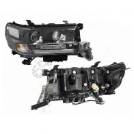 Фара Toyota LAND CRUISER 200 15-21 справа LED EXECUTIVE BLACK/WHITE SAT D J47WF 1440544568 ST21211BDRLDM2