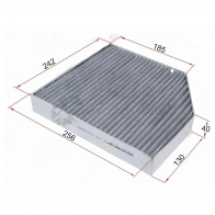 Салонный фильтр MERCEDES-BENZ C-CLASS W205 14-/ E-CLASS W213 16-/ GLC-CLASS W253 16- угольный