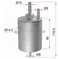 Топивный фильтр AUDI A4 1.8 4WD 00-08/A6 2.4/3.0/4.2 04-08 SAT T5QY H 1440546807 ST4F0201511D