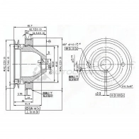 Шкив коленвала MITSUBISHI L200/PAJERO 6G72 88-99 SAT STMD141468 61RF 4M 1422812728