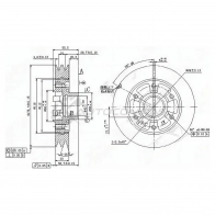 Шкив коленвала Toyota COASTER/LAND CRUISER 1HDT/1HZ 90 SAT ST1340817010 1422822608 X MZ4LMX