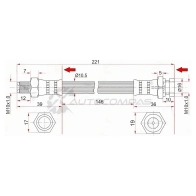 Тормозной шланг задний (Таиланд) Mitsubishi CHALLENGER 96-01/DELICA/L300 87-/PAJERO/SPORT/NATIVA 91-/GALANT SAT STMB238157 MCGLE 2 1422875678