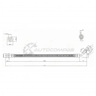 Тормозной шланг задний (Таиланд) SUZUKI GRAND VITARA II 05-16 слева SAT 1440991342 ST320010 3S U4VK3