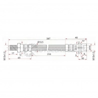 Тормозной шланг перед (Таиланд) Toyota LAND CRUISER 95-07 слева=справа SAT 1422823307 ST9094702A18 P MJ2C