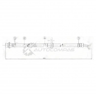 Тормозной шланг передний (Таиланд) HONDA ACCORD 02- слева SAT 1422802832 T H0BB ST01465SDAA01 - Изображение 2