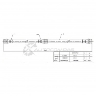 Тормозной шланг передний (Таиланд) Mitsubishi CHALLENGER/L200/MONTERO/PAJERO/SPORT 96-01 слева=справа SAT 1422812598 STMR249392 3I4 0Z8J