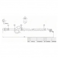 Тормозной шланг передний (Таиланд) Toyota AVALON/CAMRY/SCEPTER/WINDOM/LEXUS ES300 91-98 справа SAT 85DJ07 1 ST9094702734 1422822514