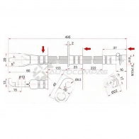 Тормозной шланг передний (Таиланд) Toyota CAMRY/LEXUS ES240/350 06- справа SAT GC0 LBO ST9094702F58 1422822429