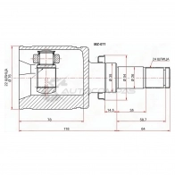 Шрус внутренний слева MAZDA 3 BL МКПП 1.6 SAT MZ071 1422810565 O PQTTI