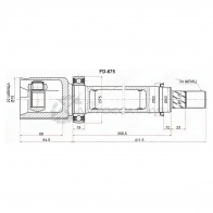 Шрус внутренний справа FORD FOCUS III 154лс 2.0л/Duratec DI TIVCT SAT FD675 SZAWIS W 1422801759