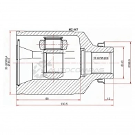 Шрус внутренний справа MAZDA 6 GH АКПП SAT MZ067 1422810563 6TC 5S4