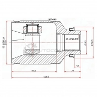 Шрус внутренний справа MAZDA 6 GH МКПП SAT MZ065 1436726055 G5LN SQ