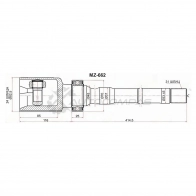 Шрус внутренний справа MAZDA CX-5 2.0 4WD SAT A 6FD18 1440527854 MZ662