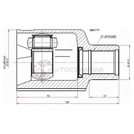 Шрус внутренний справа OPEL ANTARA 06-/CHEVROLET CAPTIVA C100 2007 SAT 1422802590 GM777 NNP769 A