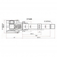 Шрус внутренний справа PEUGEOT PARTNER/CITROEN BERLINGO 96 SAT RIL B4 CT629 1440991384