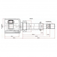 Шрус внутренний справа RENAULT DUSTER 10- 2WD МКПП SAT 5 G65V RN627 1422875370