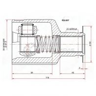 Шрус внутренний справа RENAULT LOGAN 10-/NISSAN ALMERA GA15 12 SAT RN607 1436726069 V OGQ8