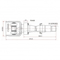 Шрус внутренний справа Toyota ACV3/ACV40 SAT 1422823625 TU1SN LO TO635