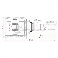 Шрус внутренний справа Toyota RX300/330/350/ACU/MCU25/35/ACA2