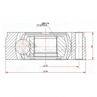 Шрус внутренний SKODA OCTAVIA 04-12/VOLKSWAGEN COLF V 03-08 SAT 433L 1F 1422833053 VW714