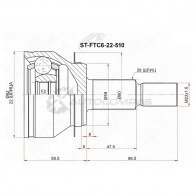 Шрус наружний MAZDA 3 BM 13 SAT STFTC622510 1440529099 HVSI A