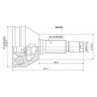 Шрус наружный CHERY FORA sedan 06 SAT 1422799013 C9E QX7 QR001