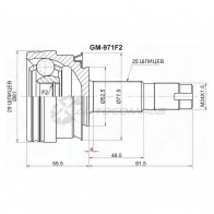 Шрус наружный CHEVROLET AVEO T300 13 SAT 1440517439 GM971F2 E75 O8C