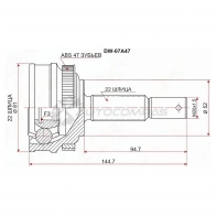 Шрус наружный DAEWOO KALOS 1.4 02- ABS/CHEVROLET AVEO 1.2/1.4 02