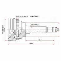 Шрус наружный DAEWOO MATIZ 0.8 95 SAT DW03A40 1422802697 C SANR