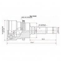 Шрус наружный DAIHATSU TERIOS/Toyota CAMI 99- ABS SAT 1436726011 DA12A48 0X 7MY