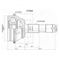 Шрус наружный FIAT DUCATO 01- (с ABS) SAT E Q8L5 CT252A 1440515484